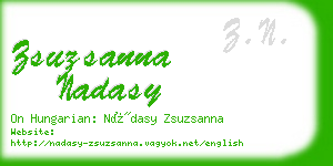 zsuzsanna nadasy business card
